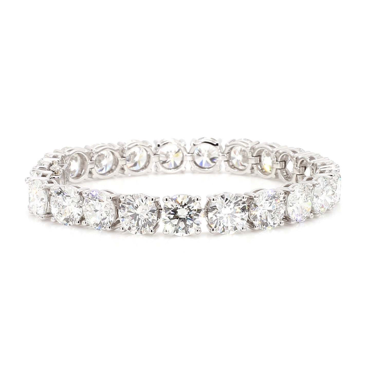 14K White Gold Tennis Bracelet