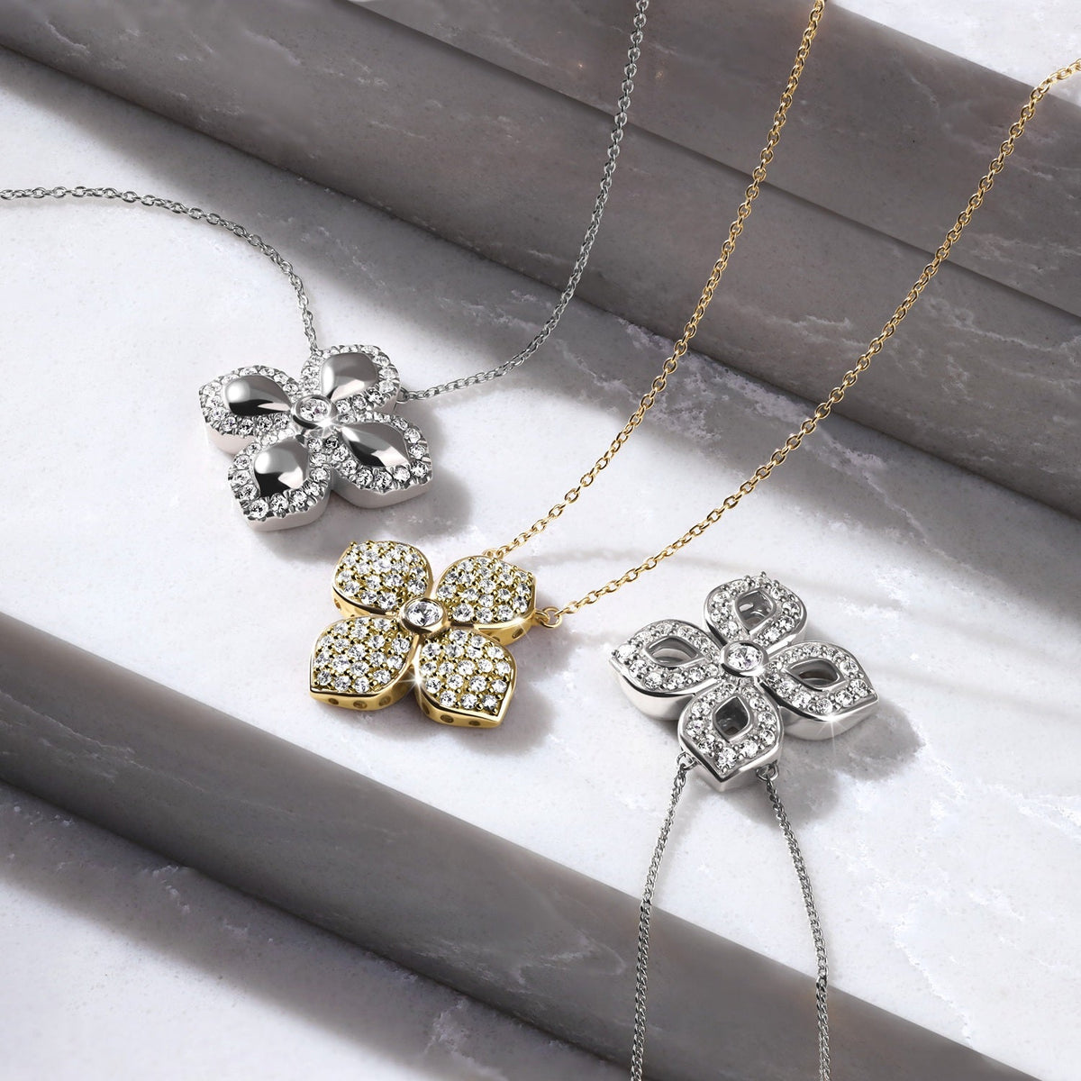 La Fleur Diamond Silhouette Necklace