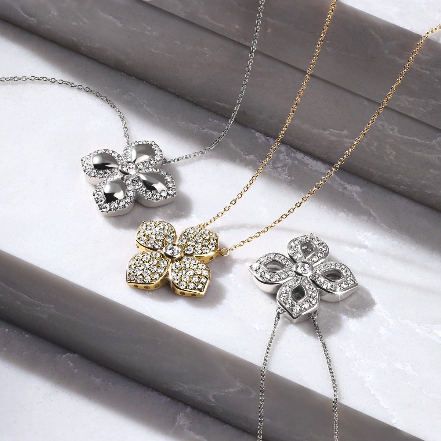 La Fleur Diamond Silhouette Necklace