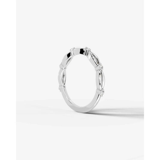 Laina Lab Grown Round Diamond Wedding Ring - Platinum
