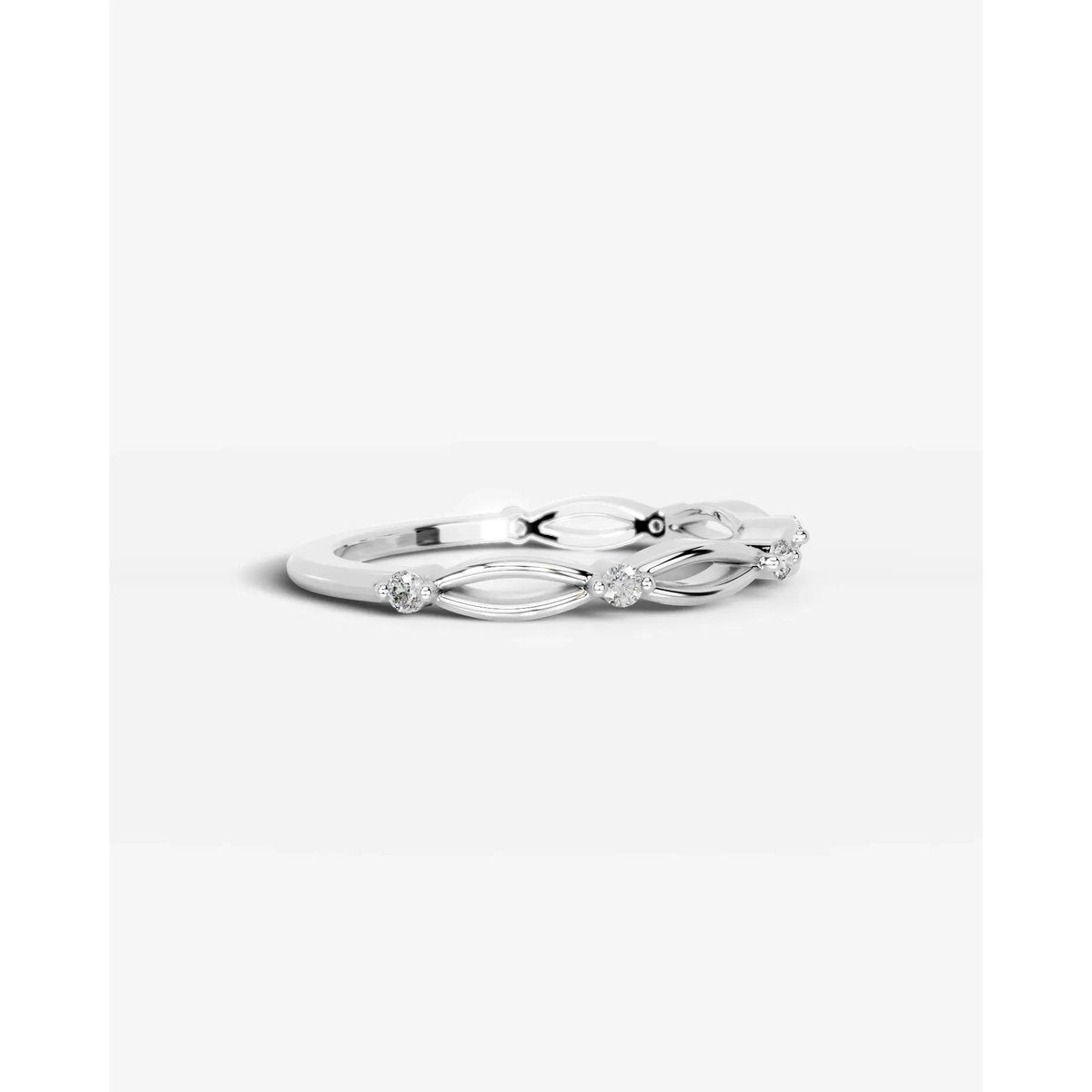 Laina Lab Grown Round Diamond Wedding Ring - Platinum