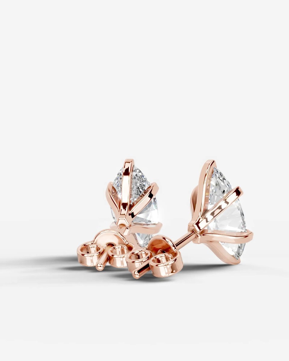 Lauren Lab Grown Round Diamond Wedding Ring - Rose Gold