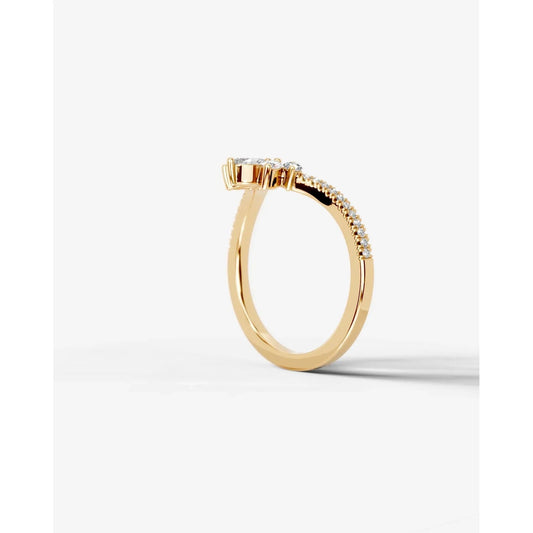 Lauren Lab Grown Round Diamond Wedding Ring - Yellow Gold