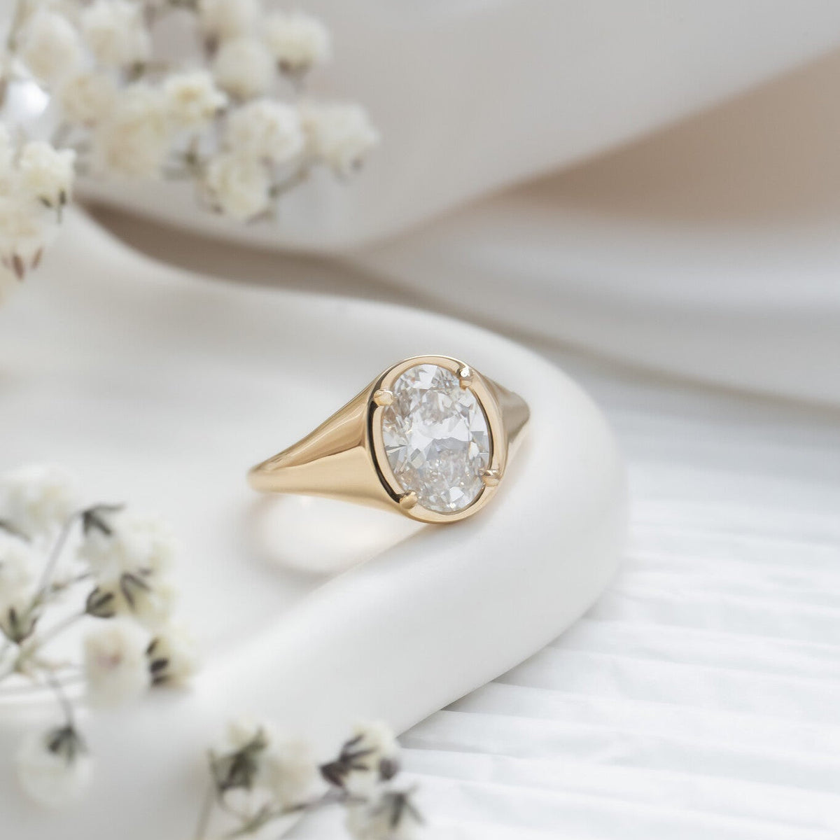 The Lennox Oval Signet Ring