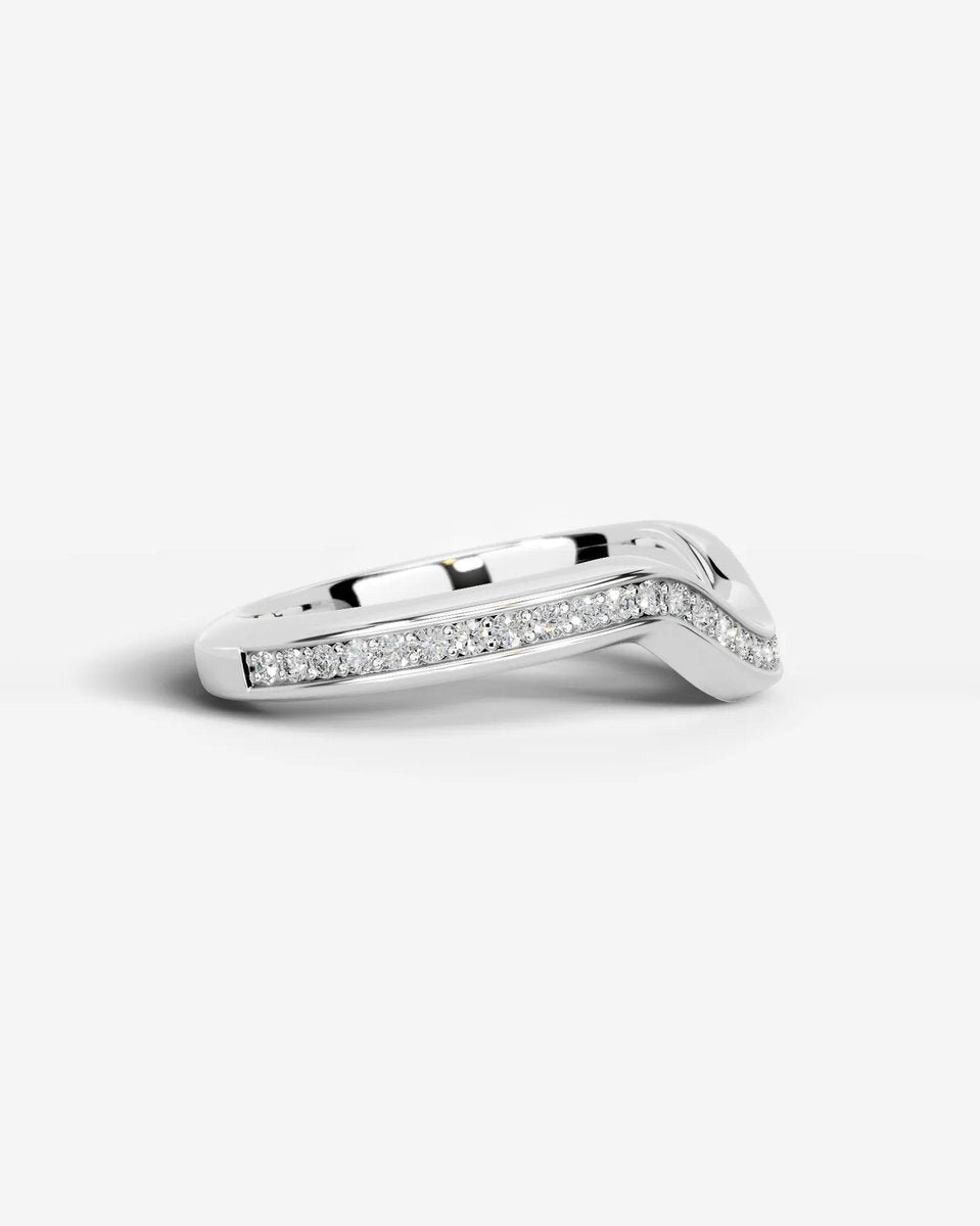 Lucy Lab Grown Round Diamond Wedding Ring - Platinum