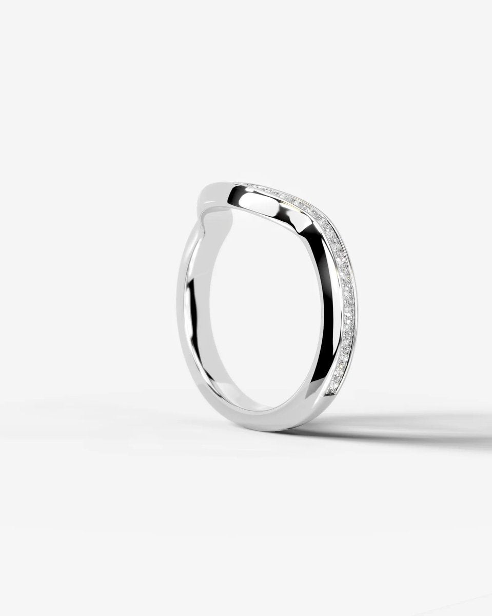 Lucy Lab Grown Round Diamond Wedding Ring - Platinum