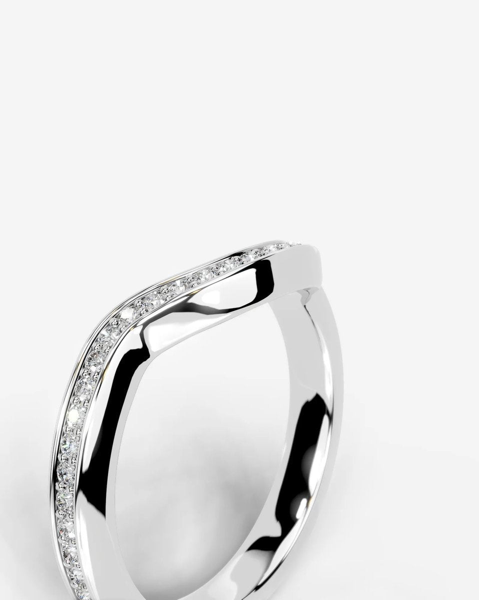 Lucy Lab Grown Round Diamond Wedding Ring - Platinum