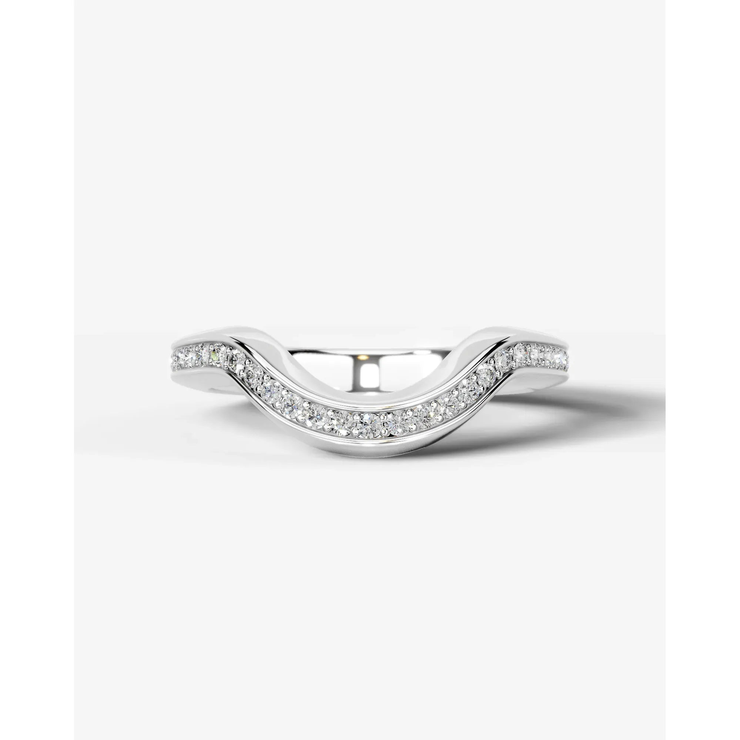Lucy Lab Grown Round Diamond Wedding Ring - Platinum