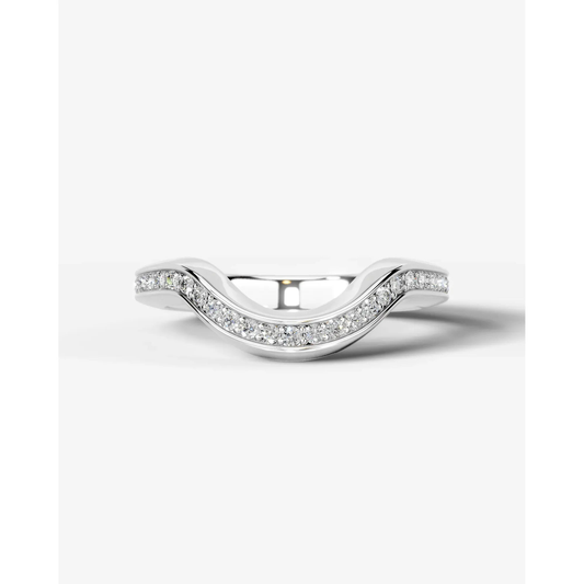 Lucy Lab Grown Round Diamond Wedding Ring - Platinum