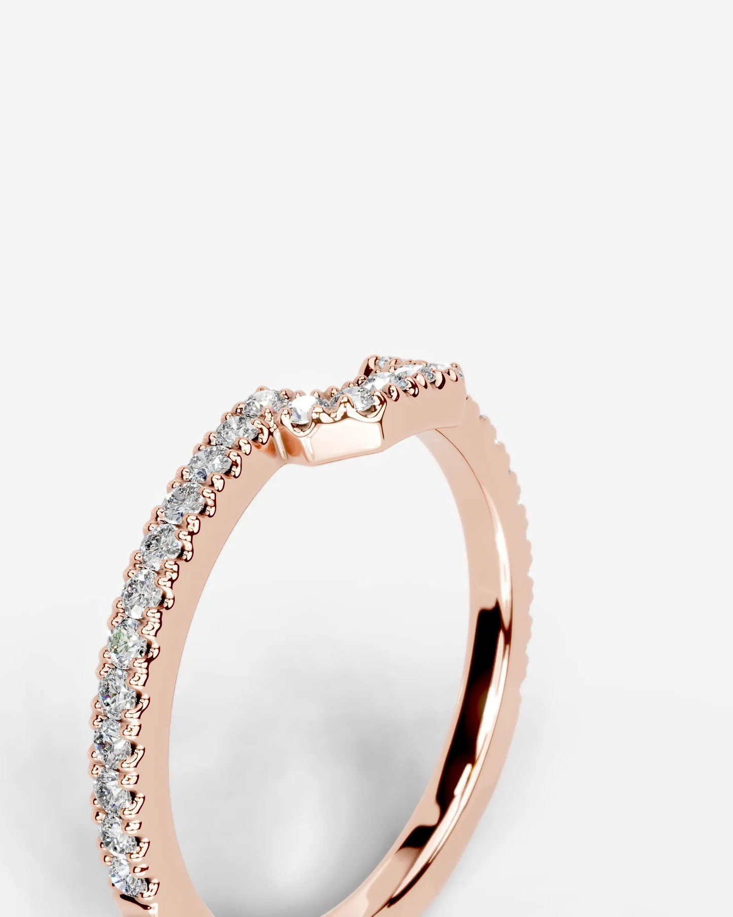 Luna Lab Grown Round Diamond Wedding Ring - Rose Gold - 18K - 6ct