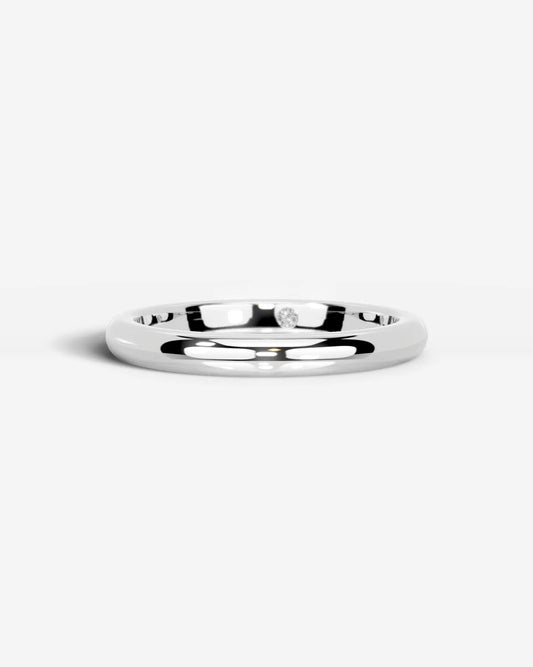 Max Wedding Ring Lab Grown Round Diamond Wedding Ring - Platinum