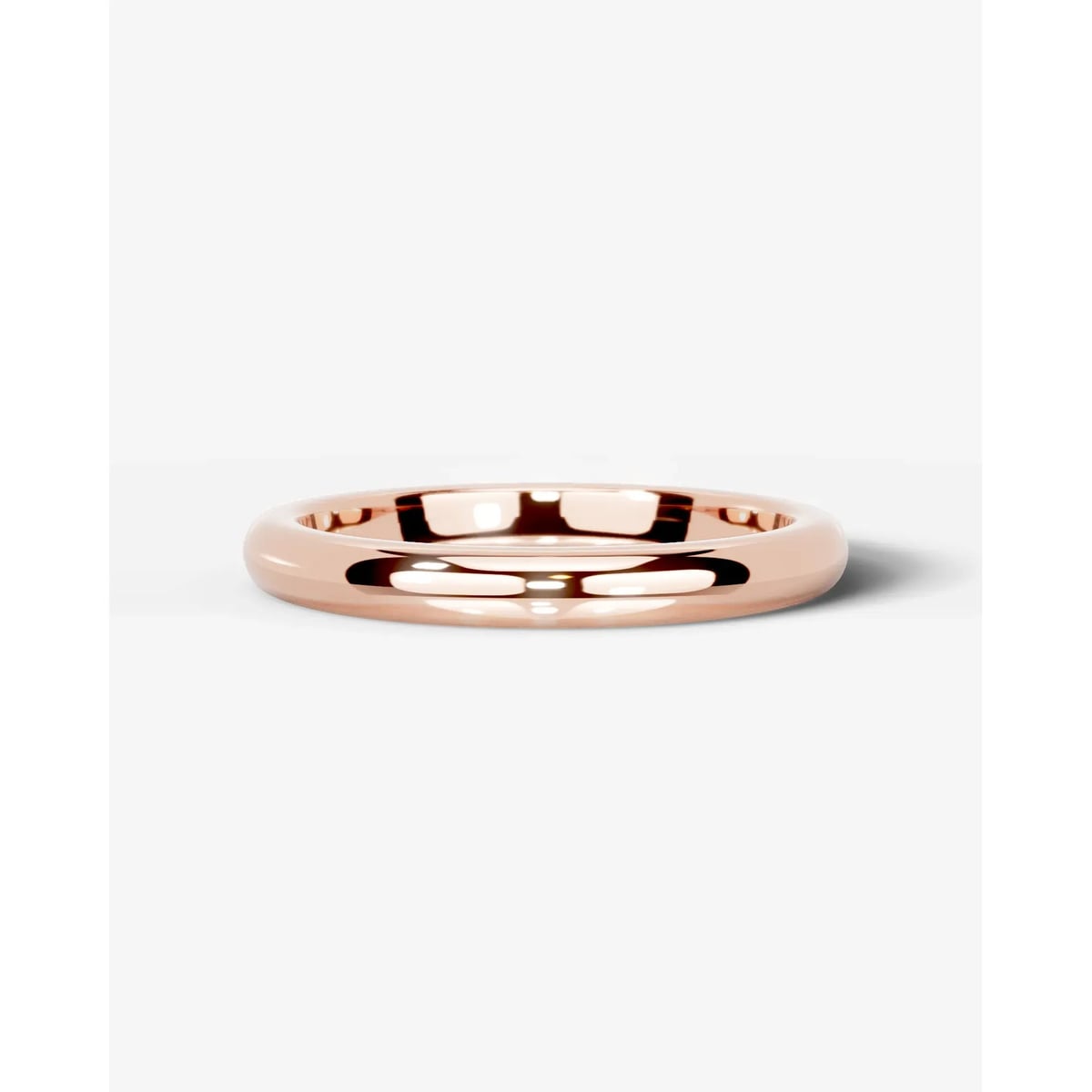 Max Wedding Ring Lab Grown Round Diamond Wedding Ring - Rose Gold