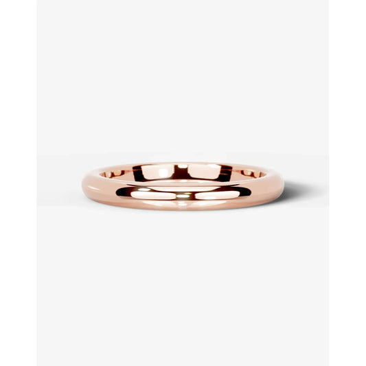Max Wedding Ring Lab Grown Round Diamond Wedding Ring - Rose Gold