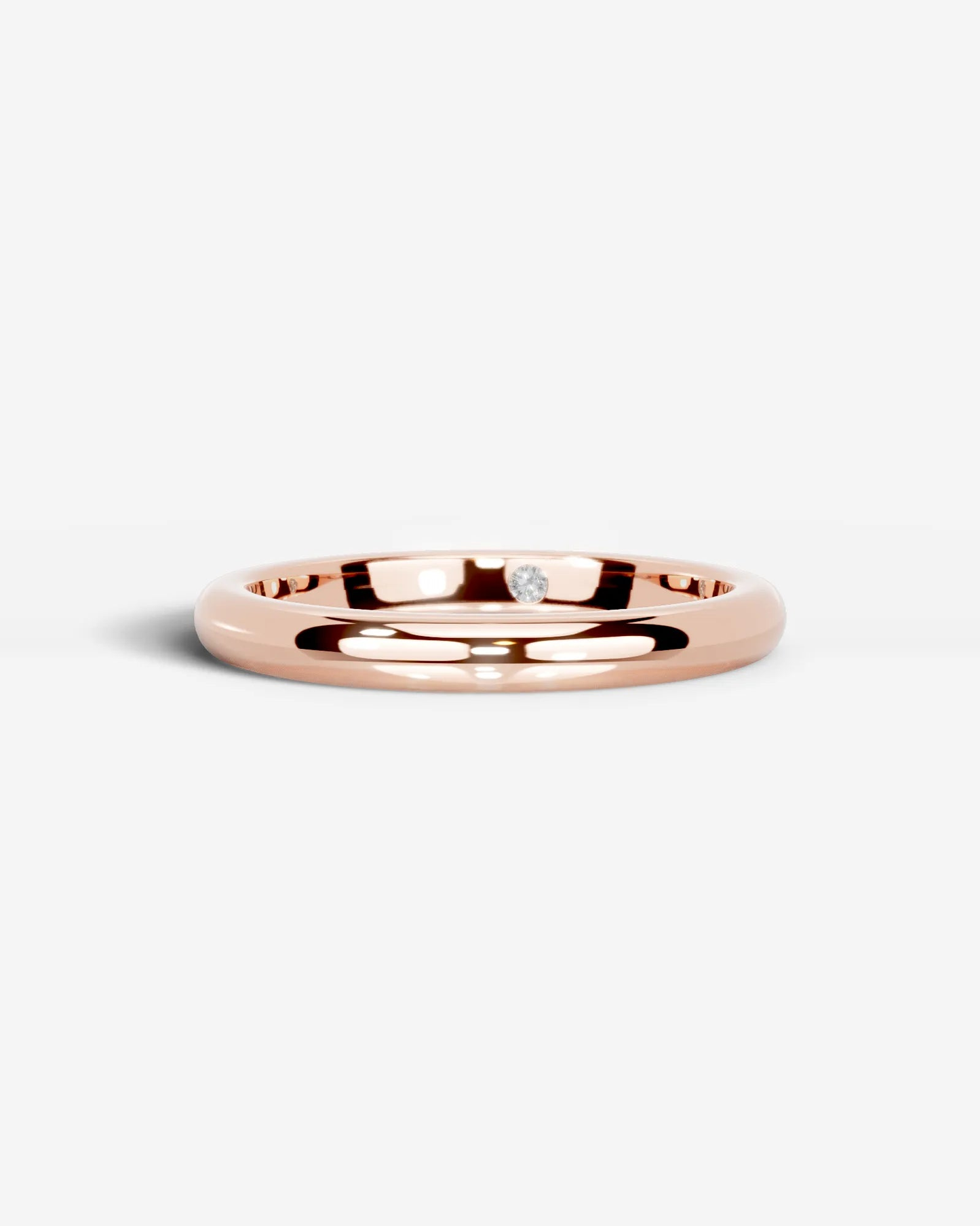 Max Wedding Ring Lab Grown Round Diamond Wedding Ring - Rose Gold - 14K - 6ct