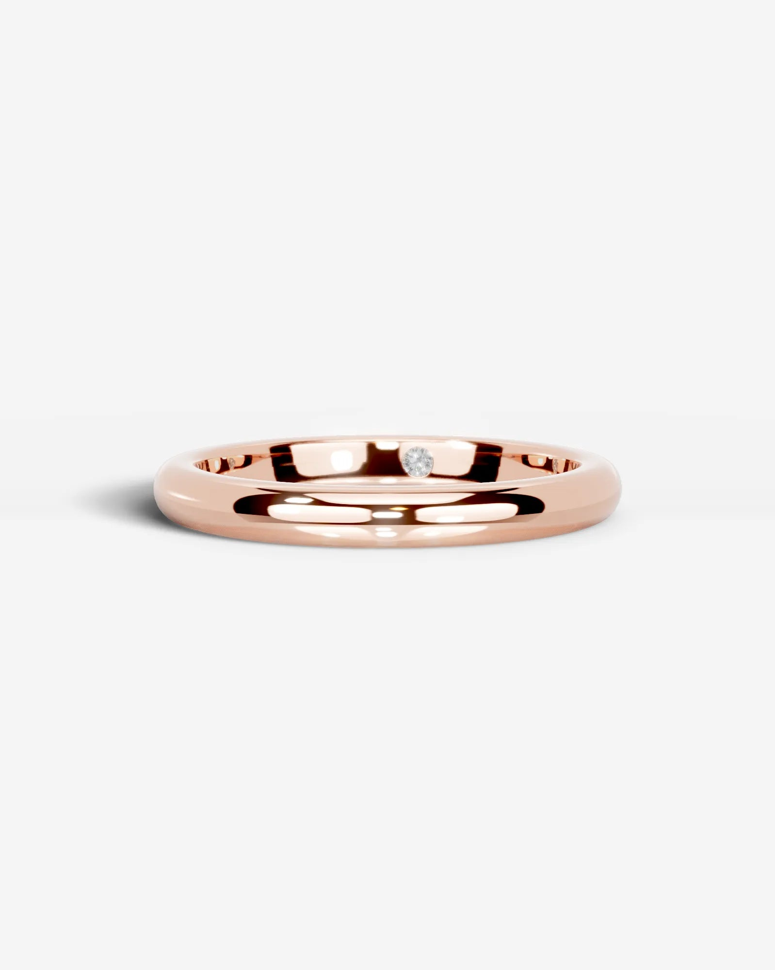 Max Wedding Ring Lab Grown Round Diamond Wedding Ring - Rose Gold - 14K - 6ct