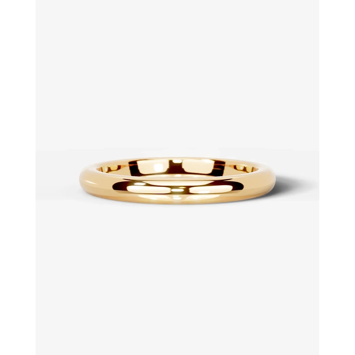 Max Wedding Ring Lab Grown Round Diamond Wedding Ring - Yellow Gold