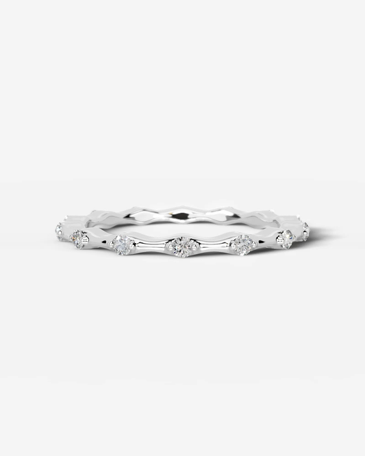 McKay Lab Grown Round Diamond Wedding Ring - Platinum - 4ct