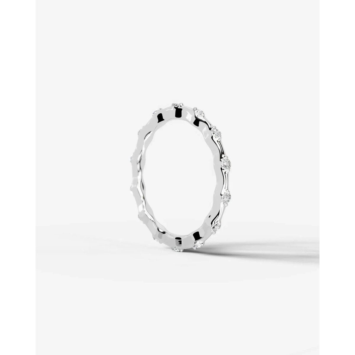 McKay Lab Grown Round Diamond Wedding Ring - Platinum