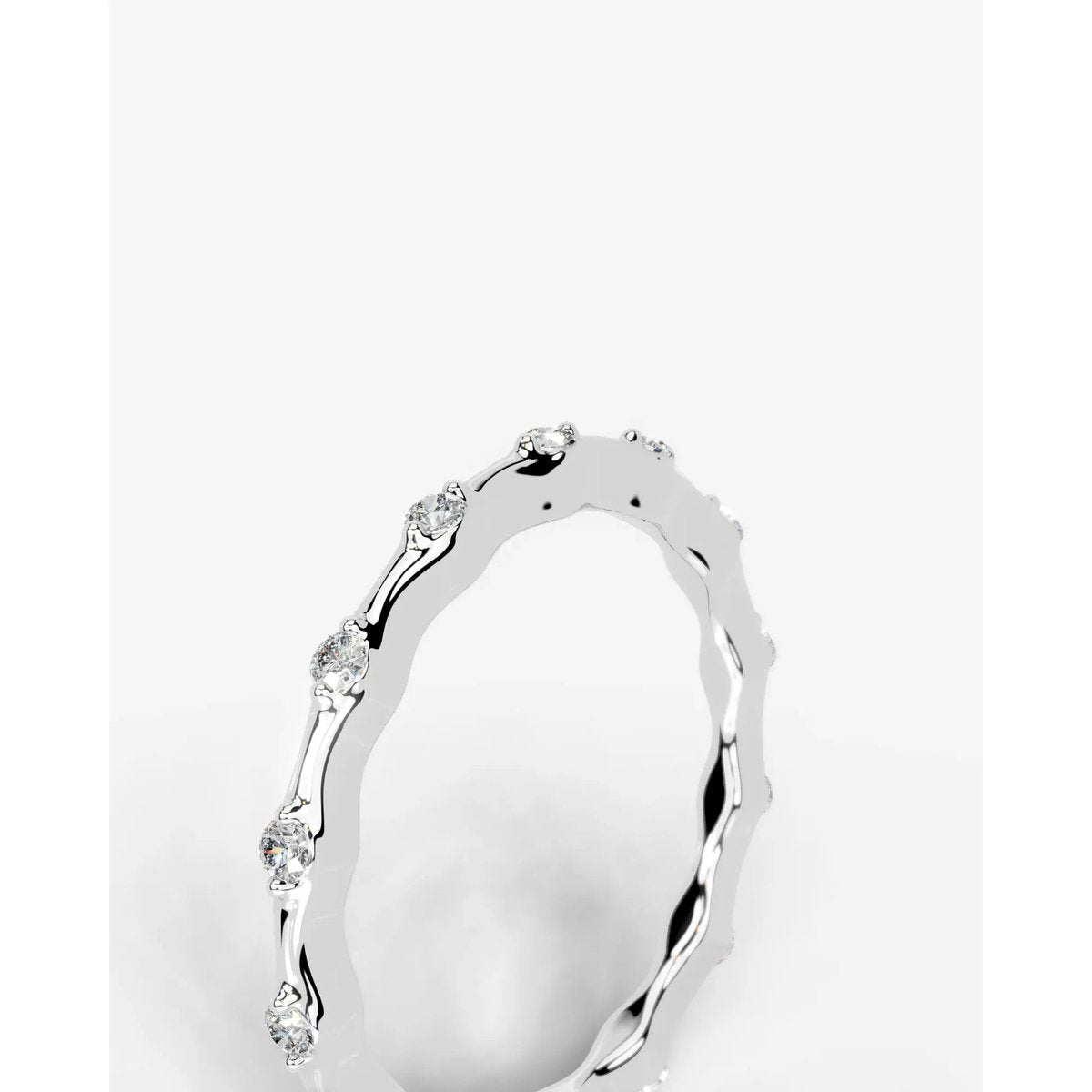 McKay Lab Grown Round Diamond Wedding Ring - Platinum