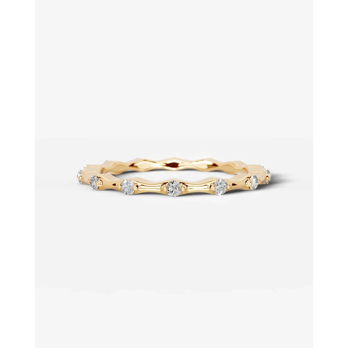 McKay Lab Grown Round Diamond Wedding Ring - Yellow Gold - 18K - 6ct