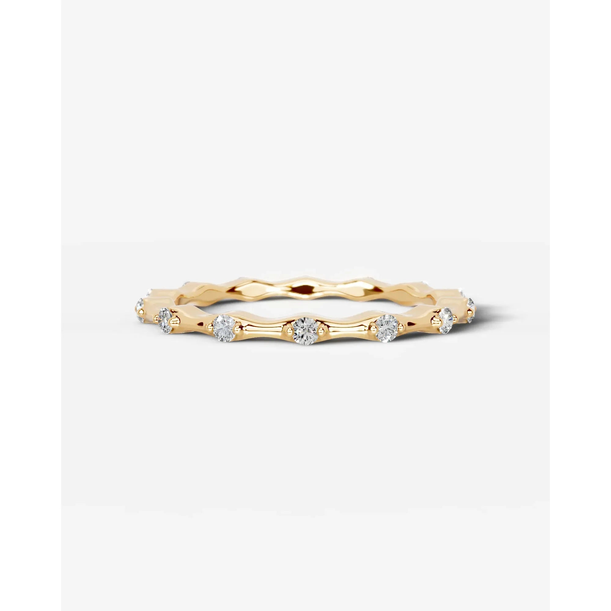 McKay Lab Grown Round Diamond Wedding Ring - Yellow Gold - 18K - 6ct