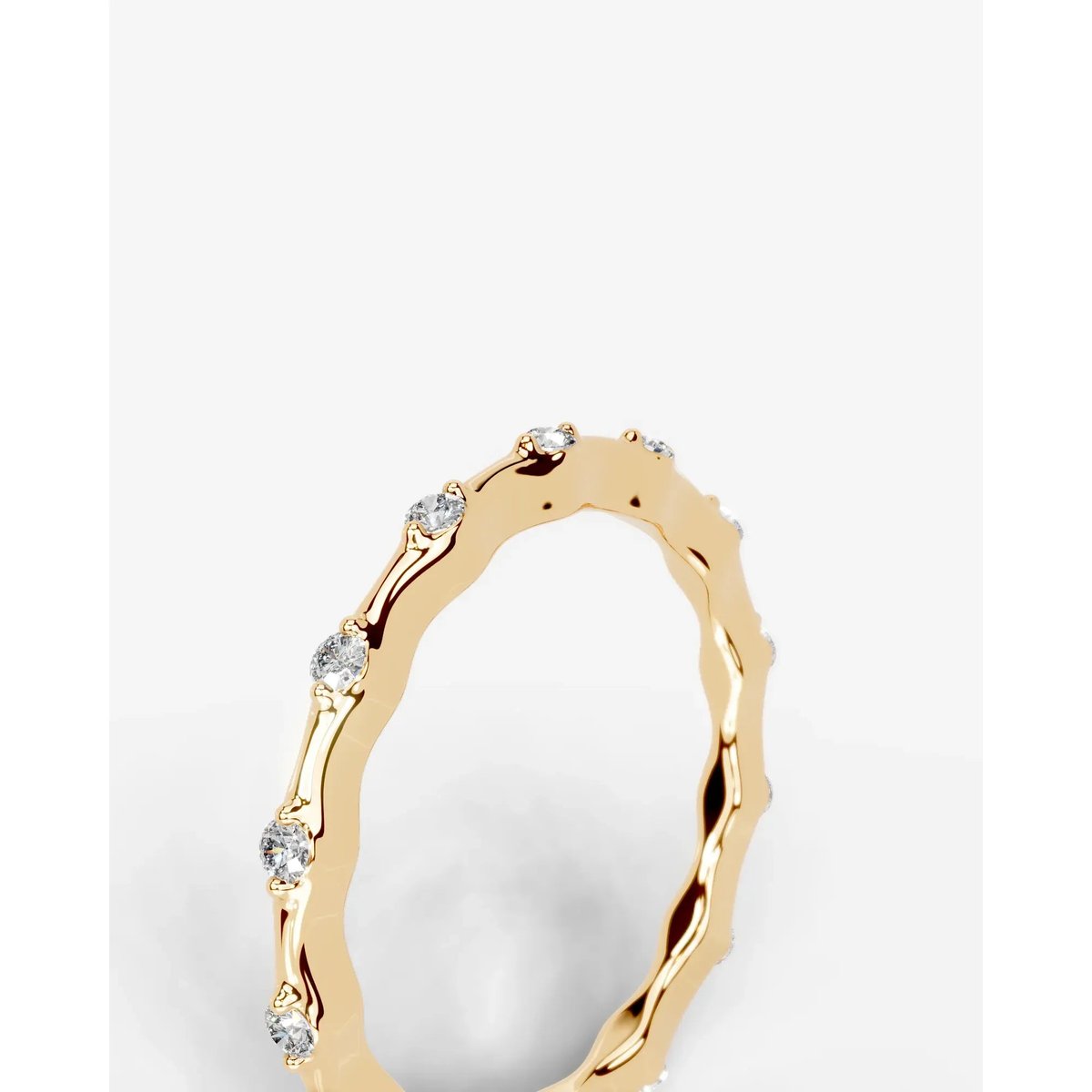 McKay Lab Grown Round Diamond Wedding Ring - Yellow Gold