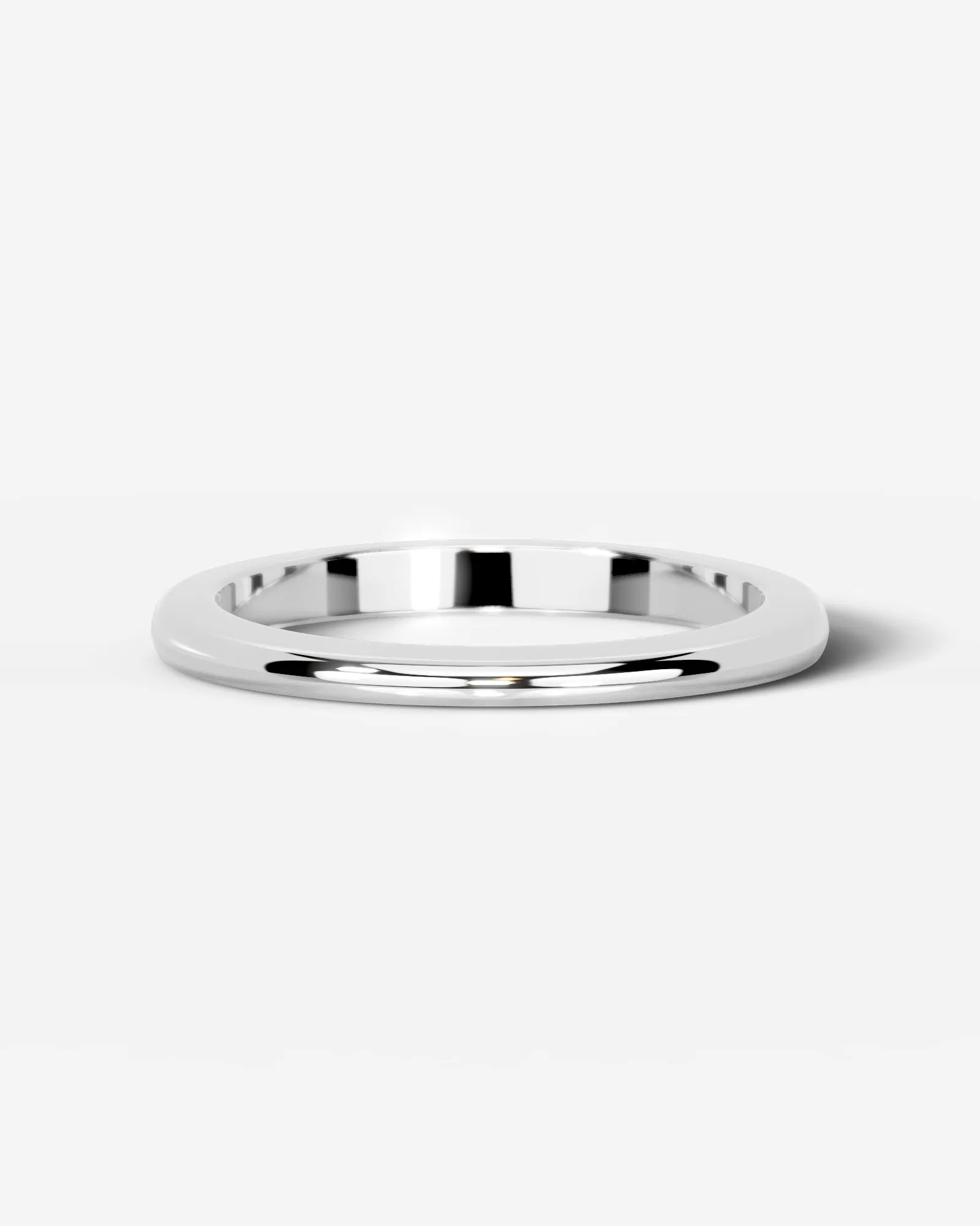 Mens Classic Wedding Ring Lab Grown Diamond Wedding Ring - White Gold - 18K - 6ct