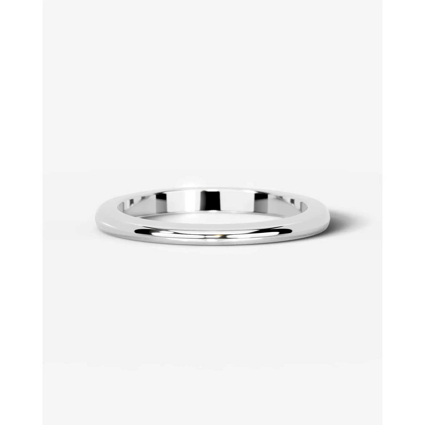 Mens Classic Wedding Ring Lab Grown Diamond Wedding Ring - White Gold - 18K - 4ct