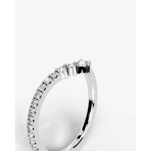 Mia Lab Grown Round Diamond Wedding Ring - Platinum