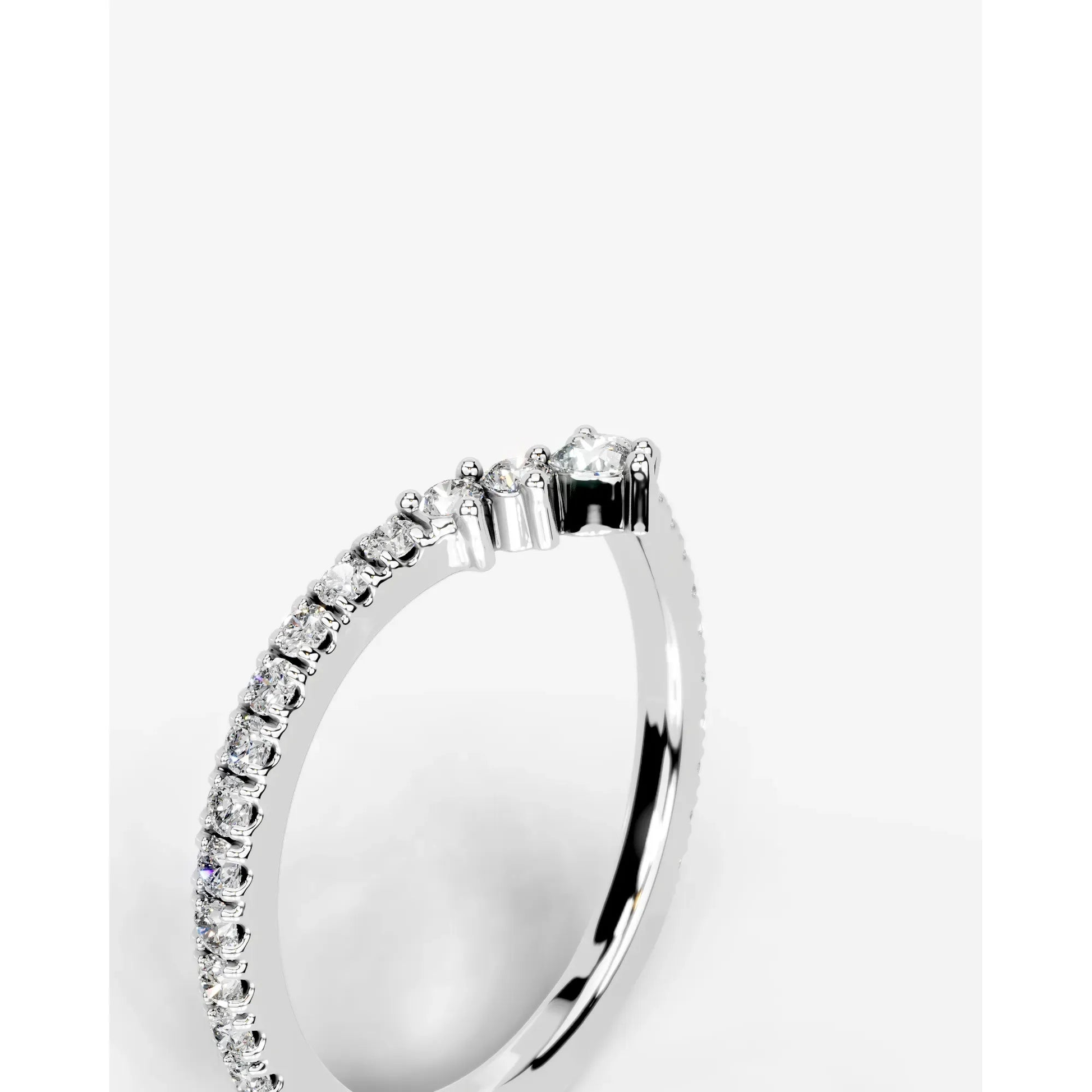 Mia Lab Grown Round Diamond Wedding Ring - White Gold - 18K - 4ct
