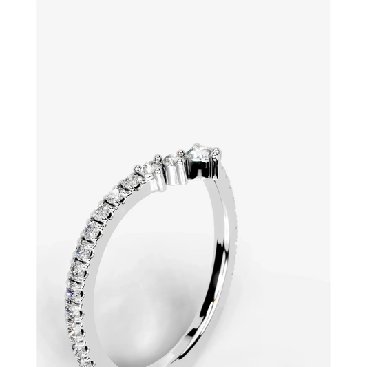 Mia Lab Grown Round Diamond Wedding Ring - White Gold - 18K - 4ct