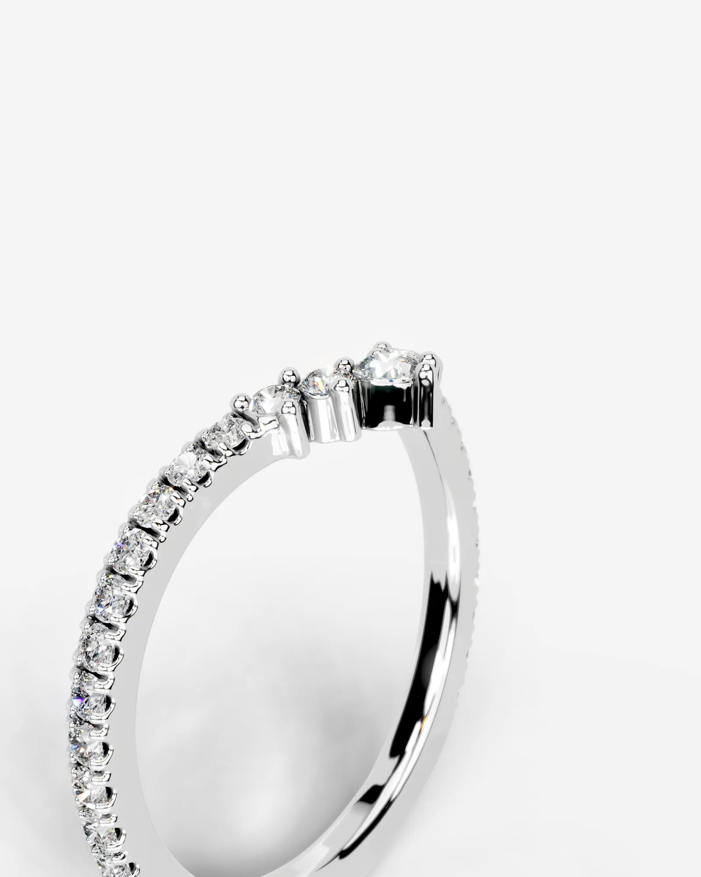 Mia Lab Grown Round Diamond Wedding Ring - Platinum - 6ct