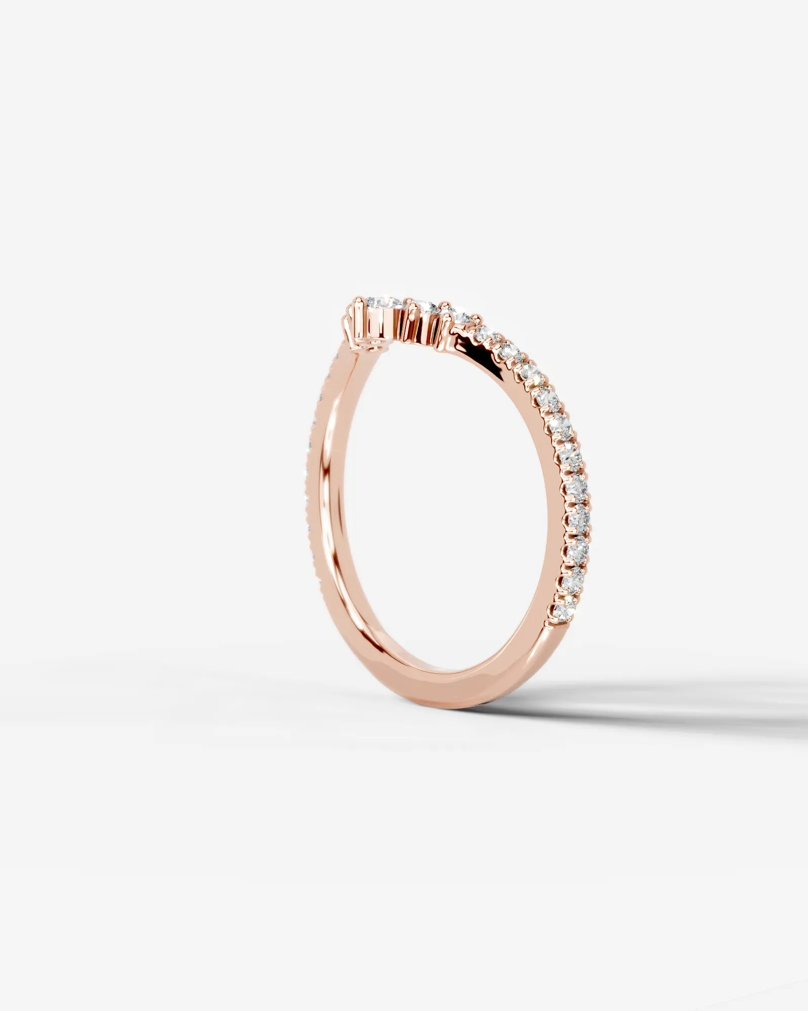 Mia Lab Grown Round Diamond Wedding Ring - Rose Gold - 18K - 5ct