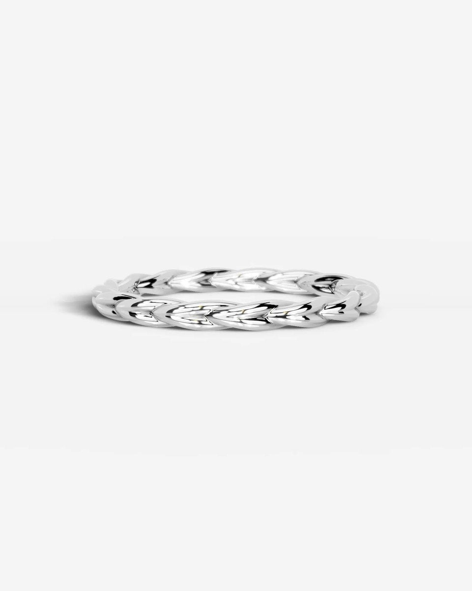 Milani Wedding Band Lab Grown W Diamond Wedding Ring - White Gold