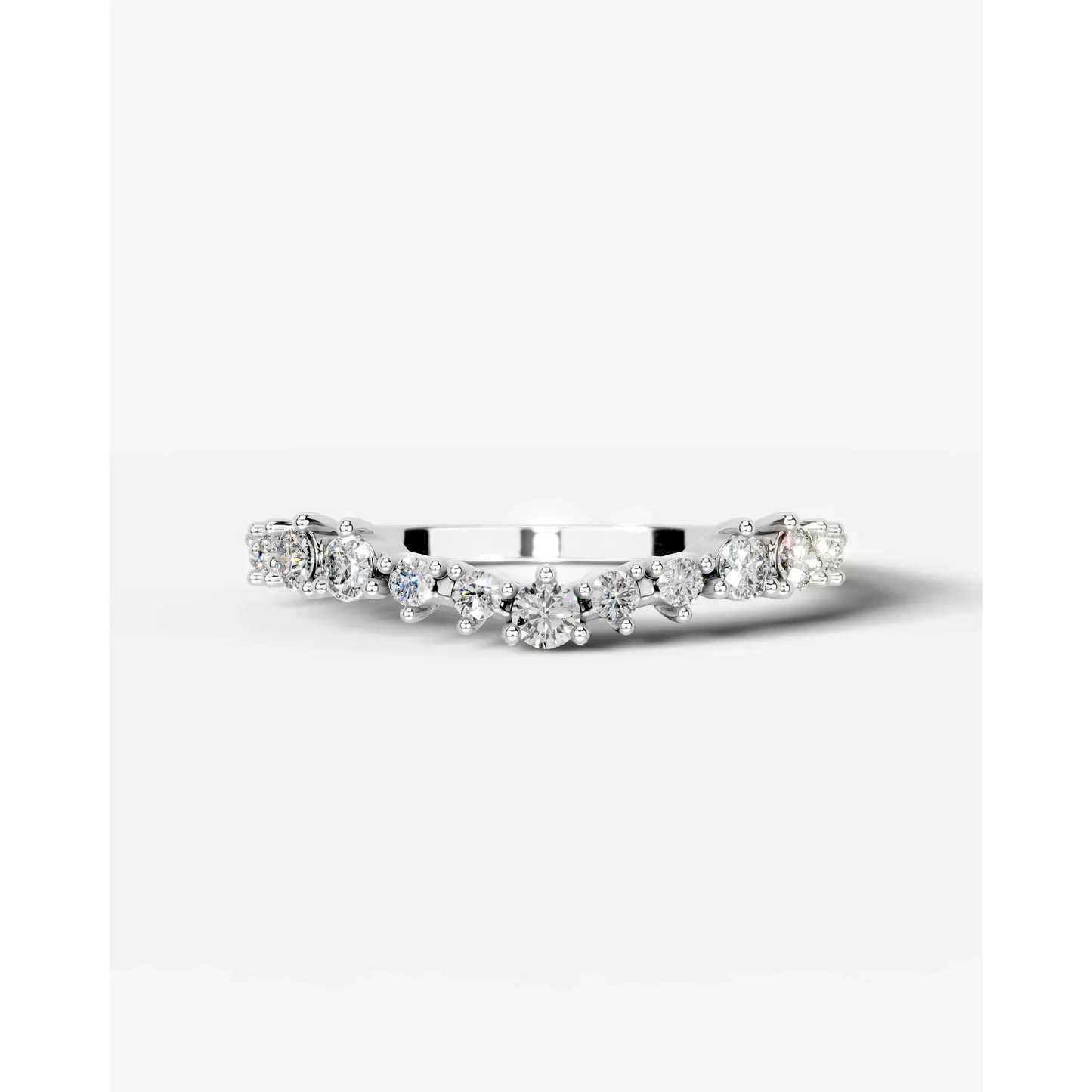 Millicent Lab Grown Round Diamond Wedding Ring - White Gold - 18K - 6ct