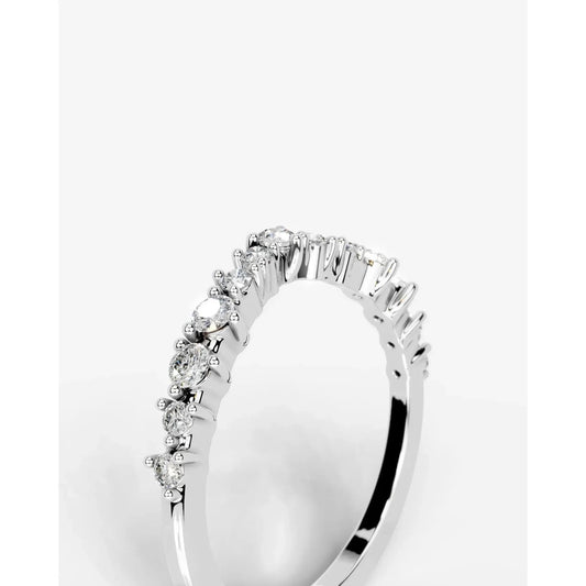 Millicent Lab Grown Round Diamond Wedding Ring - Platinum
