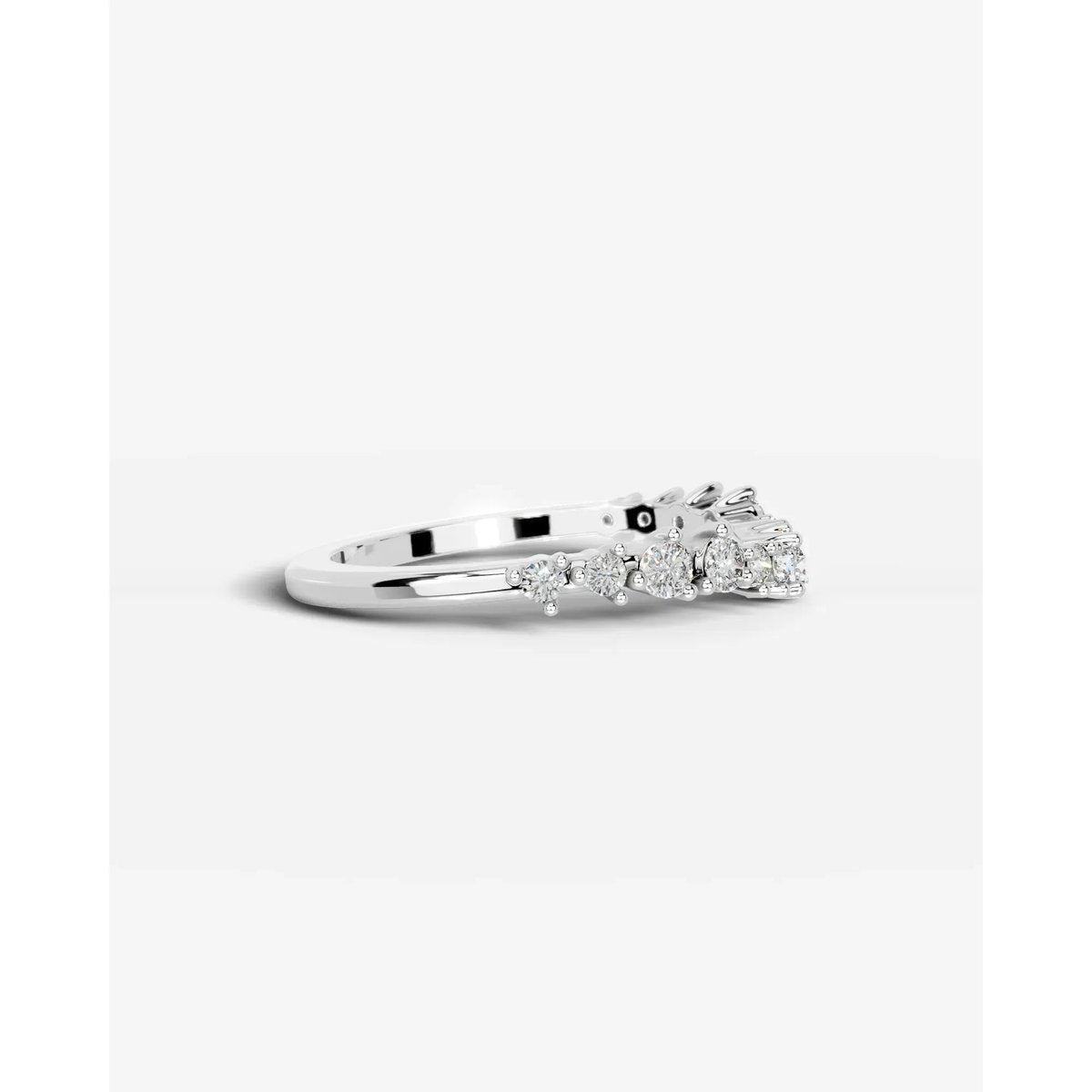 Millicent Lab Grown Round Diamond Wedding Ring - Platinum