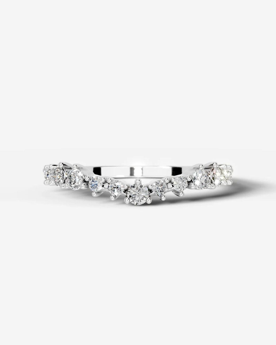 Millicent Lab Grown Round Diamond Wedding Ring - Platinum