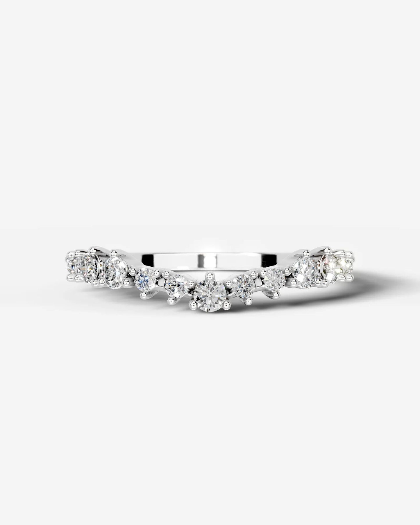 Millicent Lab Grown Round Diamond Wedding Ring - White Gold - 18K - 3ct