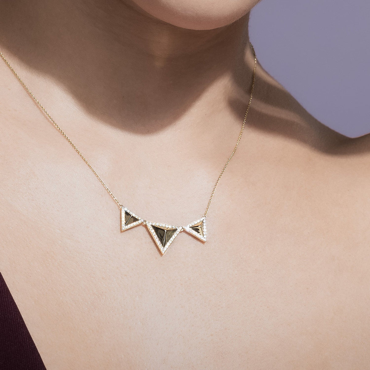 Pyramid Trois Pendant Necklace