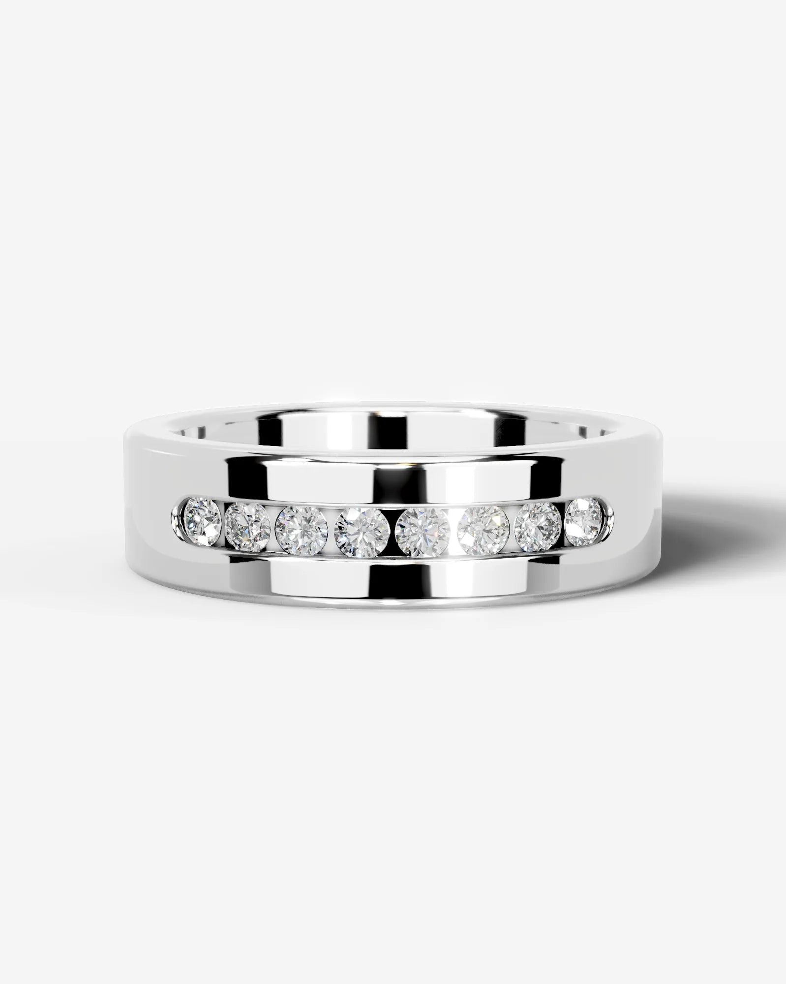 Nicky Lab Grown Round Diamond Wedding Ring - White Gold - 18K - 6ct