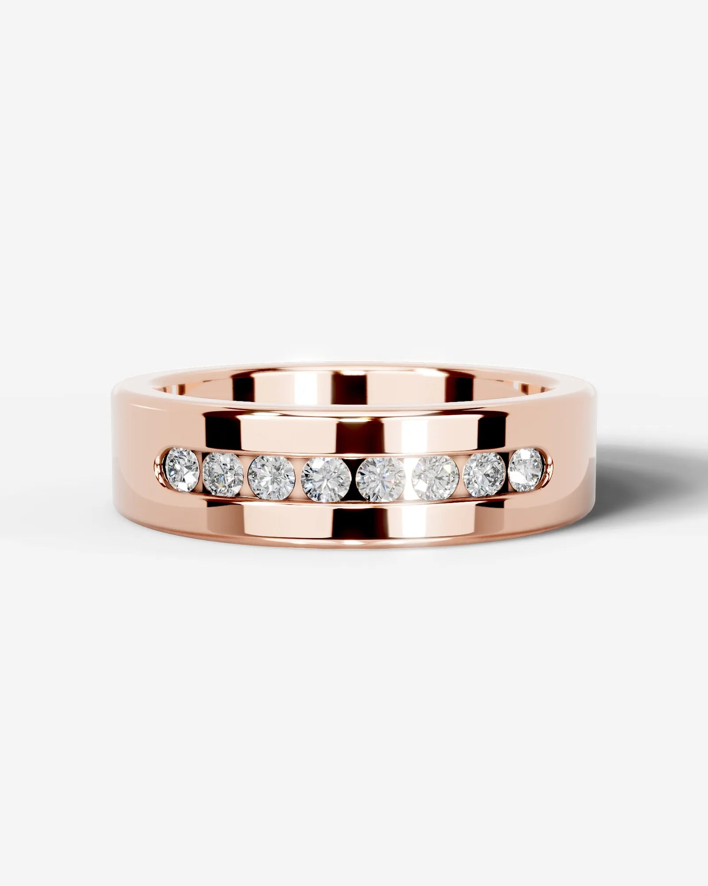 Nicky Lab Grown Round Diamond Wedding Ring - Rose Gold - 18K - 6ct