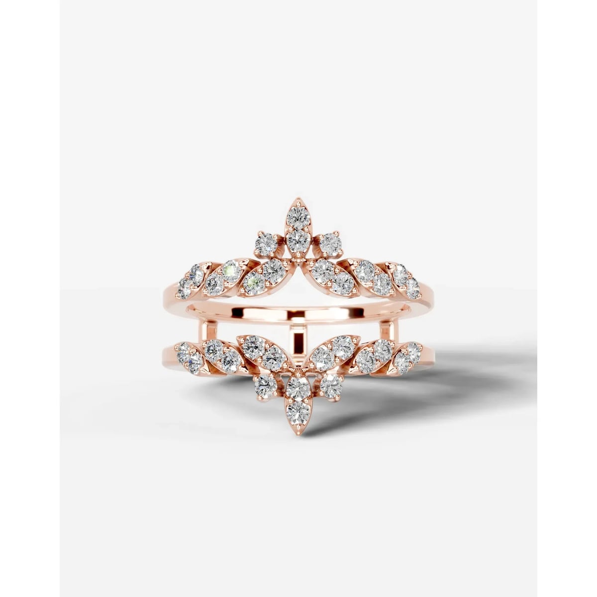 Nikita Lab Grown Round Diamond Wedding Ring - Rose Gold