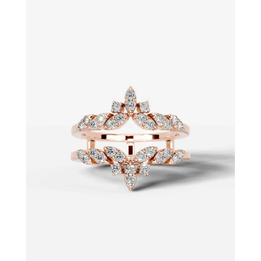 Nikita Lab Grown Round Diamond Wedding Ring - Rose Gold