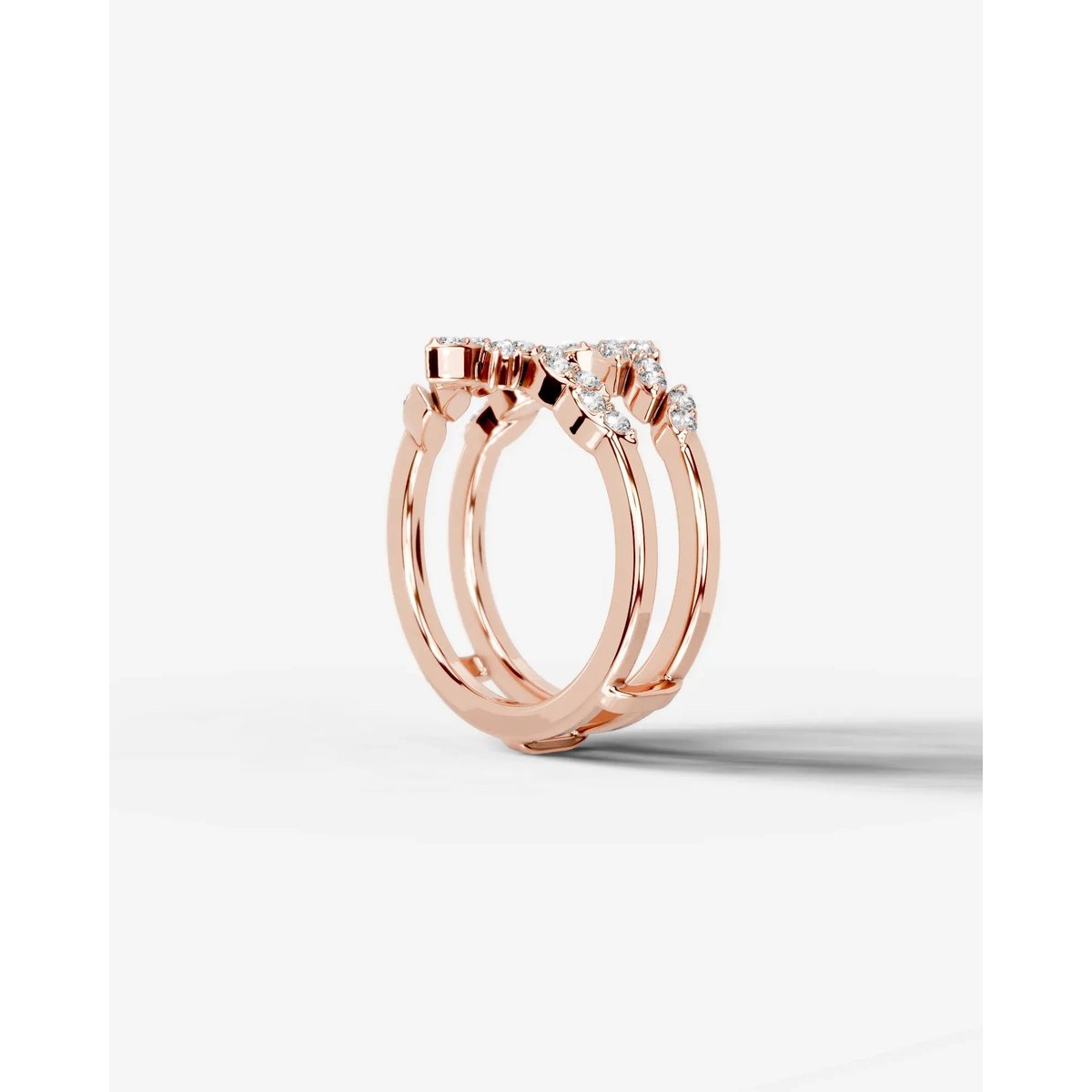 Nikita Lab Grown Round Diamond Wedding Ring - Rose Gold