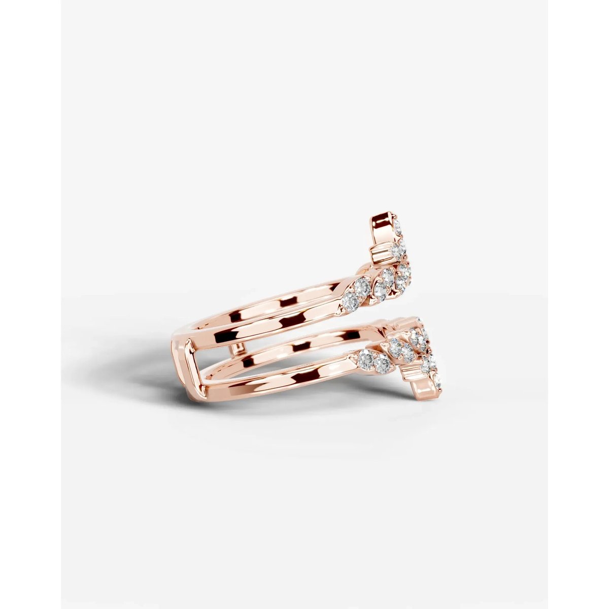 Nikita Lab Grown Round Diamond Wedding Ring - Rose Gold