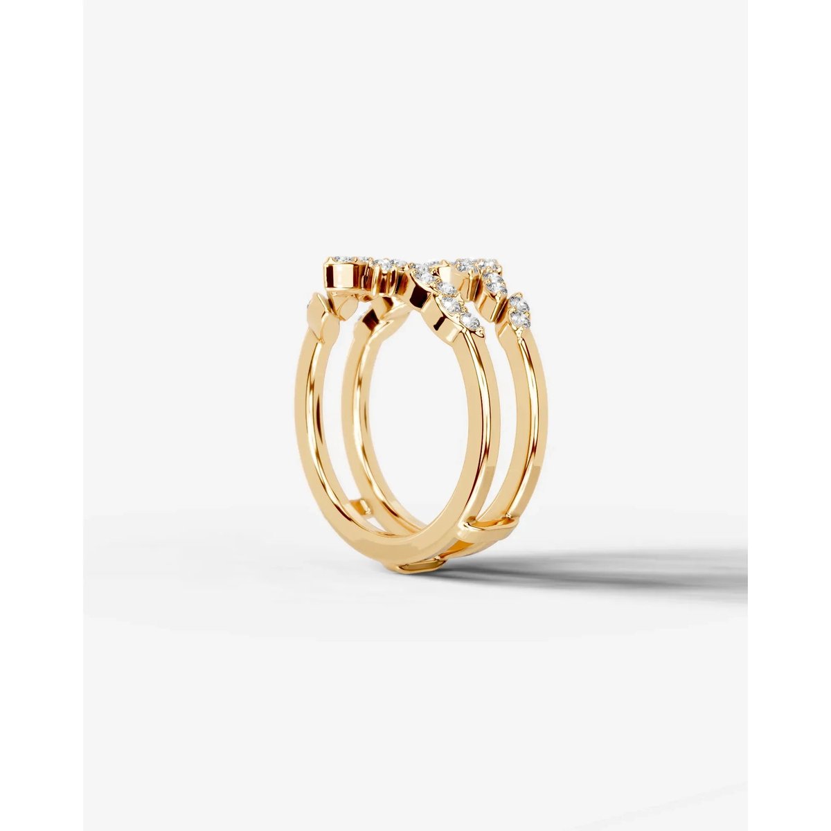 Nikita Lab Grown Round Diamond Wedding Ring - Yellow Gold