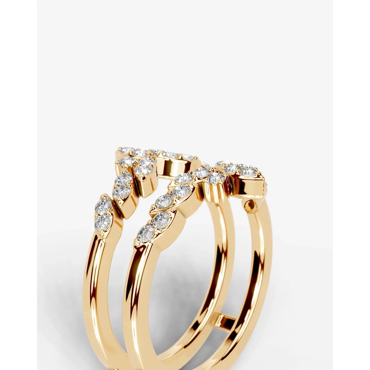 Nikita Lab Grown Round Diamond Wedding Ring - Yellow Gold