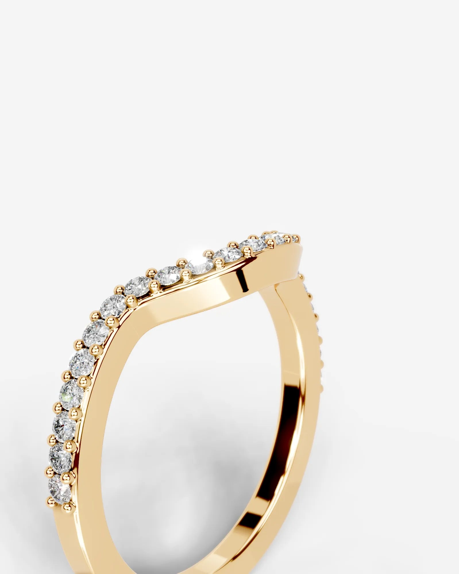 Nina Lab Grown Round Diamond Wedding Ring - Yellow Gold - 18K - 4ct