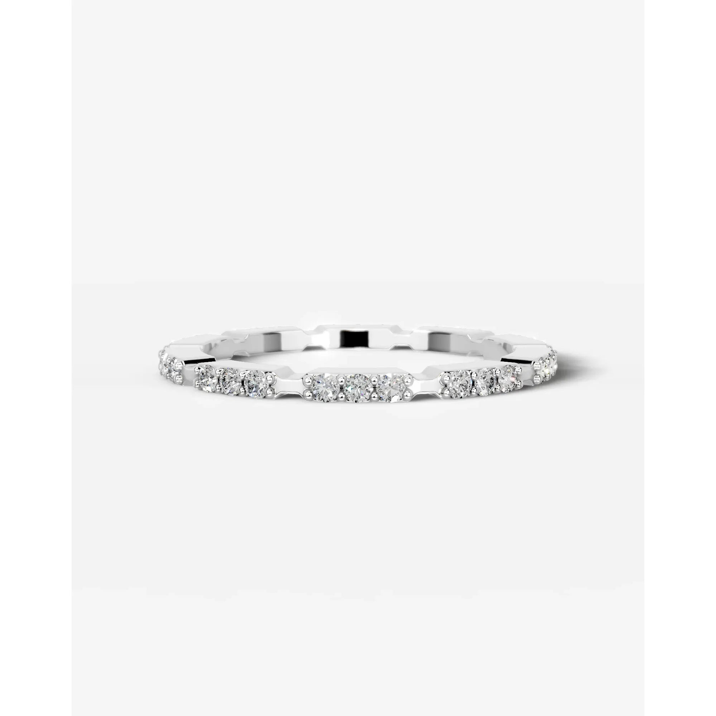 Octavia Lab Grown Round Diamond Wedding Ring - Platinum - 4ct